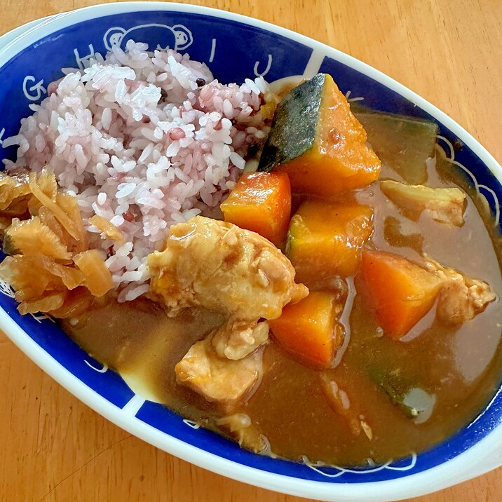 冷凍豚肉のかぼちゃカレー܀ꕤ୭*